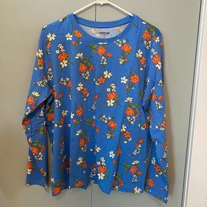 Relaxed Supima Cotton Long Sleeve Crewneck T-Shirt